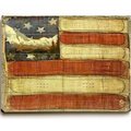 One Bella Casa One Bella Casa 0004-6381-20 18 x 24 in. American Flag Surfboards Planked Wood Wall Decor by Lynne Ruttkay 0004-6381-20